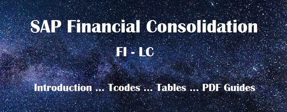 SAP Financial Consolidation module Tcodes Tables PDF guides