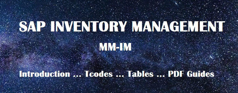 SAP Inventory Management Module