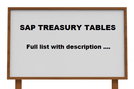 sap tr module tables