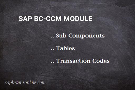 SAP BC-CCM module