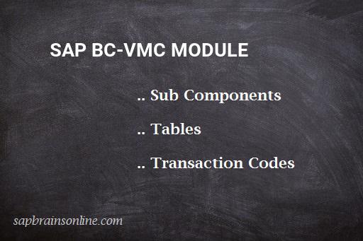 SAP BC-VMC module