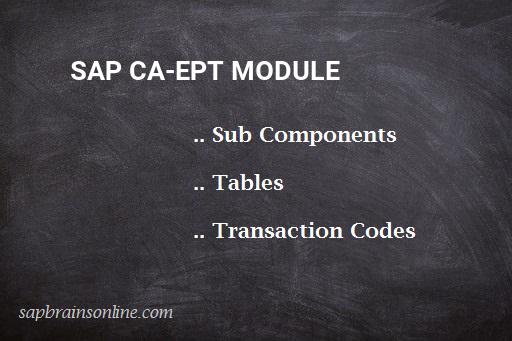 SAP CA-EPT module