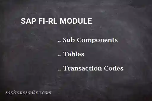 SAP FI-RL module
