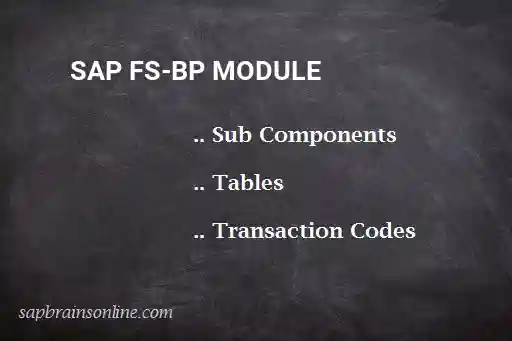 SAP FS-BP module