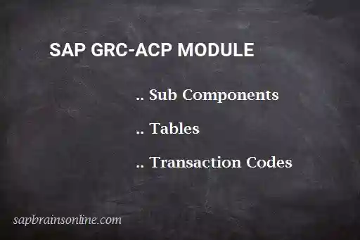 SAP GRC-ACP module
