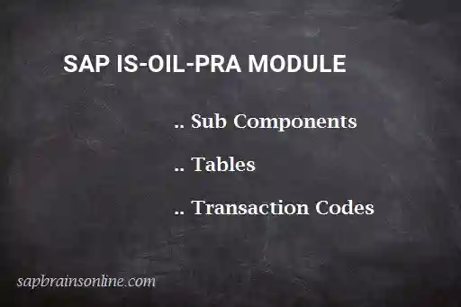 SAP IS-OIL-PRA module