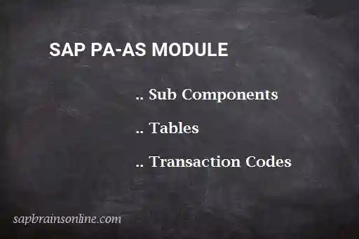 SAP PA-AS module