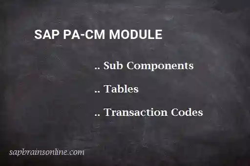 SAP PA-CM module