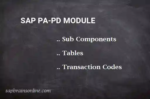 SAP PA-PD module
