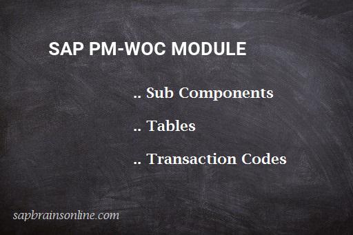SAP PM-WOC module