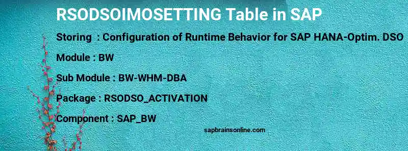 SAP RSODSOIMOSETTING table