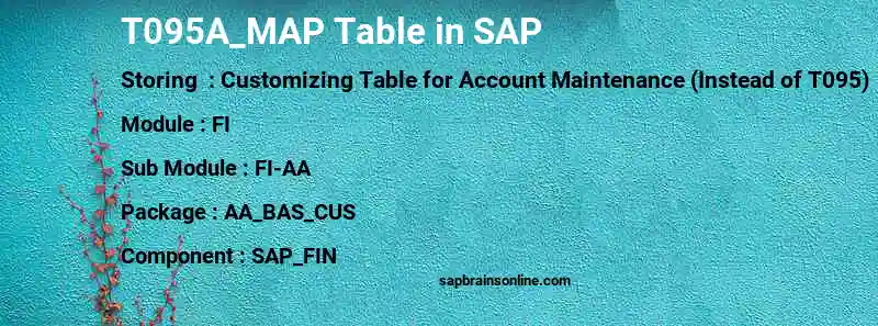 SAP T095A_MAP table