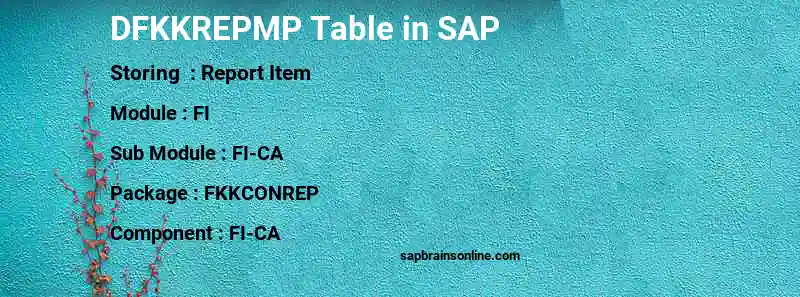 SAP DFKKREPMP table