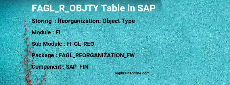 SAP FAGL_R_OBJTY table