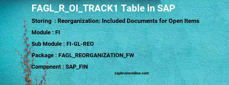 SAP FAGL_R_OI_TRACK1 table