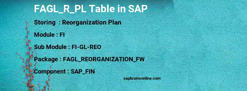 SAP FAGL_R_PL table