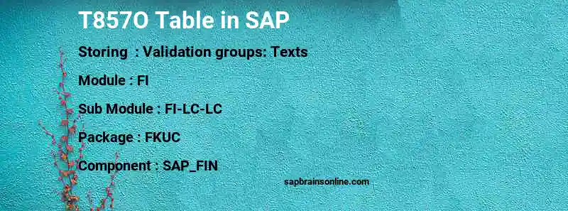 SAP T857O table
