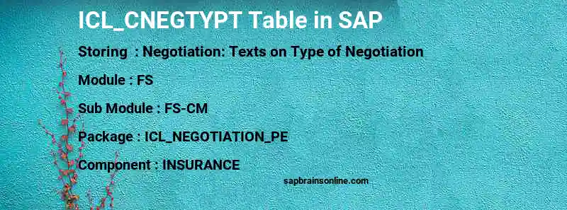 SAP ICL_CNEGTYPT table