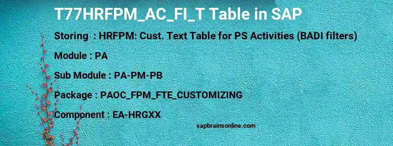 SAP T77HRFPM_AC_FI_T table