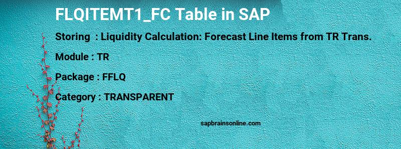 SAP FLQITEMT1_FC table