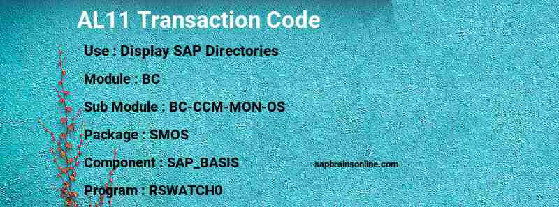 SAP AL11 transaction code