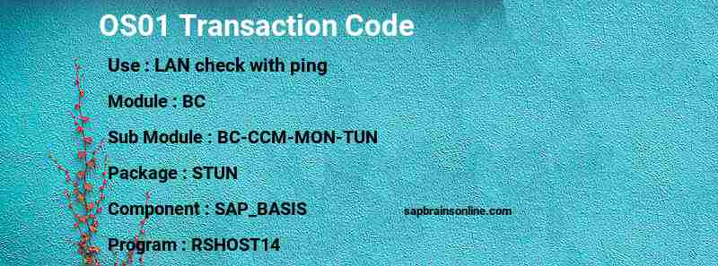 SAP OS01 transaction code
