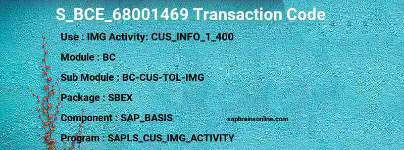 SAP S_BCE_68001469 transaction code
