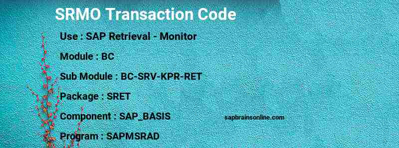 SAP SRMO transaction code