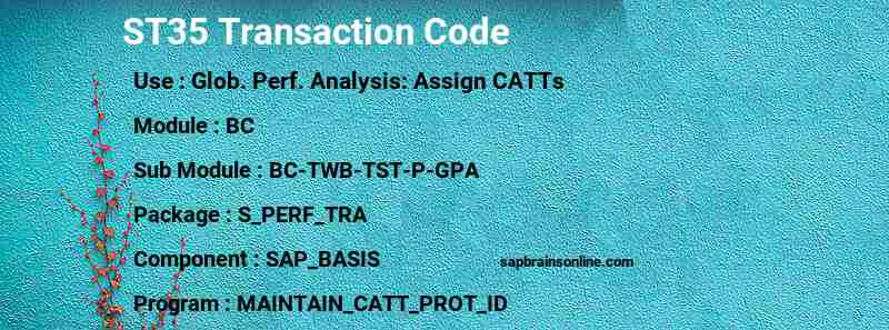 SAP ST35 transaction code