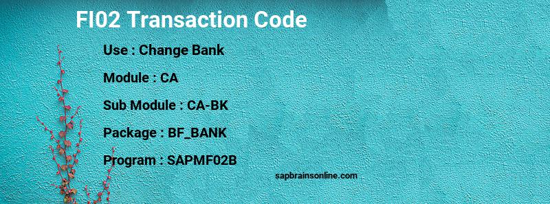 SAP FI02 transaction code