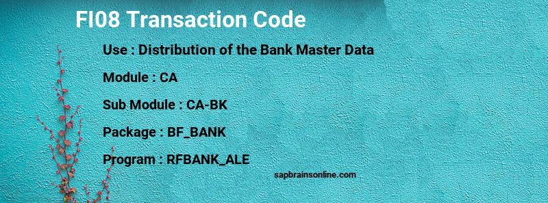 SAP FI08 transaction code