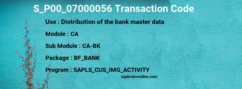 SAP S_P00_07000056 transaction code