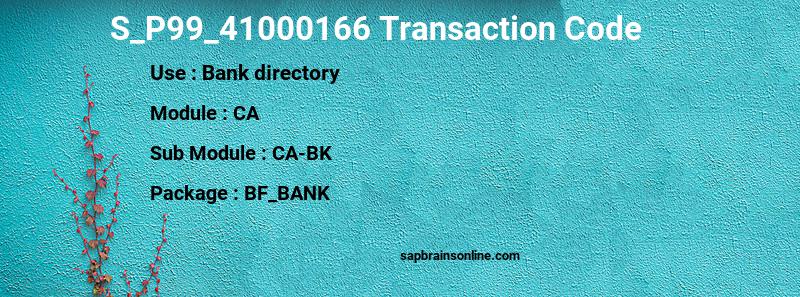 SAP S_P99_41000166 transaction code