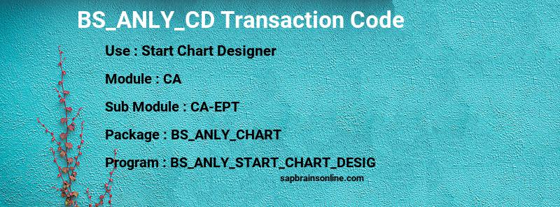 SAP BS_ANLY_CD transaction code