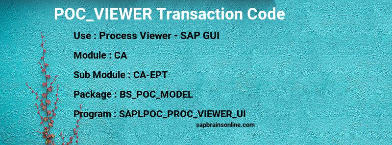 SAP POC_VIEWER transaction code