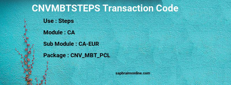 SAP CNVMBTSTEPS transaction code