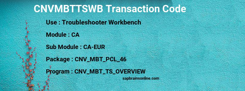 SAP CNVMBTTSWB transaction code