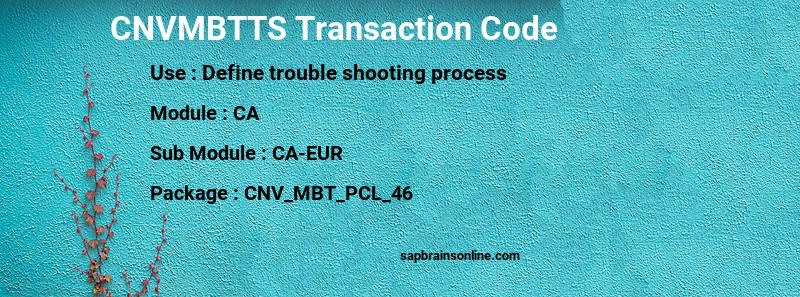 SAP CNVMBTTS transaction code
