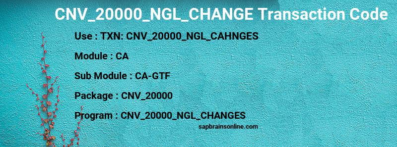 SAP CNV_20000_NGL_CHANGE transaction code