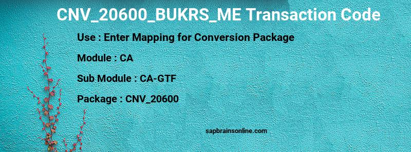 SAP CNV_20600_BUKRS_ME transaction code