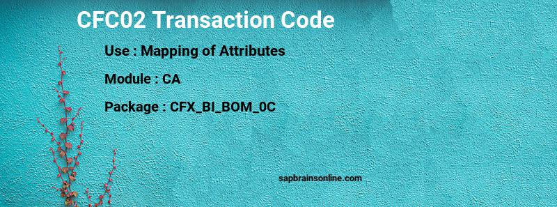 SAP CFC02 transaction code