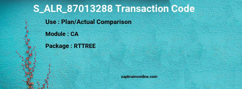SAP S_ALR_87013288 transaction code
