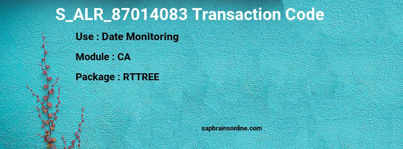 SAP S_ALR_87014083 transaction code
