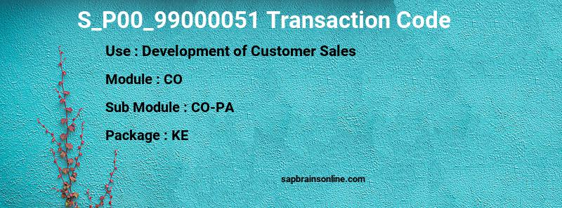 SAP S_P00_99000051 transaction code