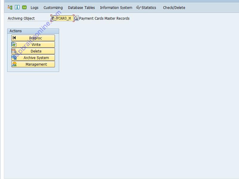 SAP CRAM tcode screenshot