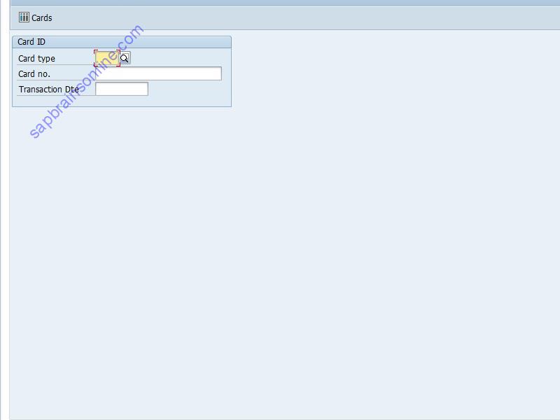 SAP CRK1 tcode screenshot