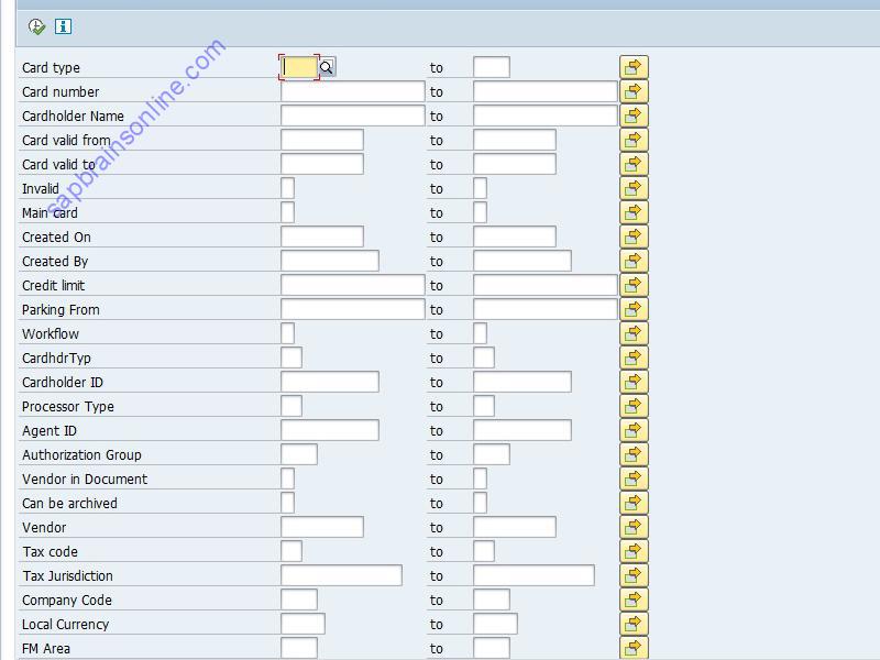 SAP CRR1 tcode screenshot