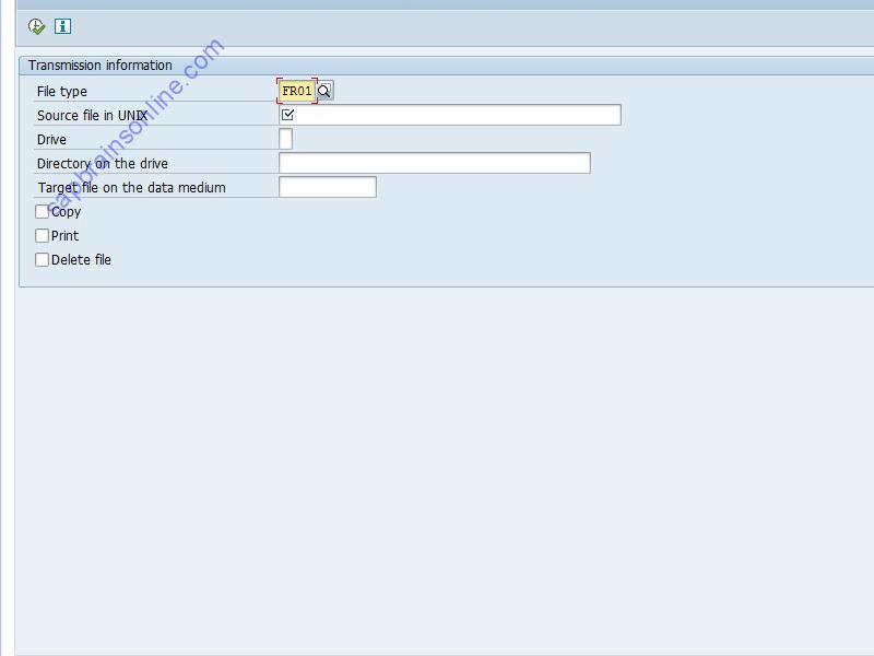 SAP FBW8 tcode screenshot