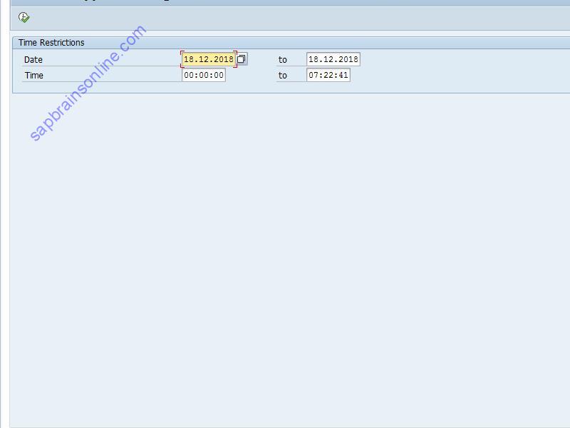 SAP FOAPLOG02 tcode screenshot