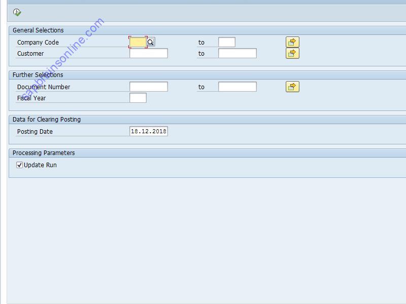 SAP FOAPPROC02 tcode screenshot